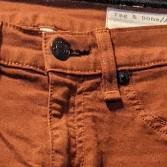 Rag & Bone Legging Jeans in Burnt Orange sz 25 - Picture 2 of 6